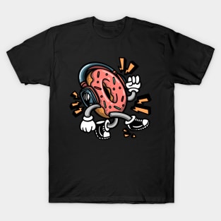 Donut With Headphones T-Shirt